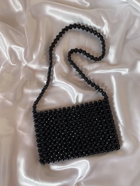 Black Beaded Bag